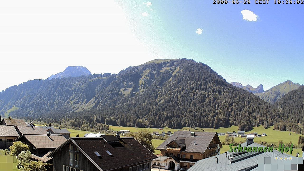 Archiv Foto Webcam Schrannen-Hof: Blick zum Zitterklapfen