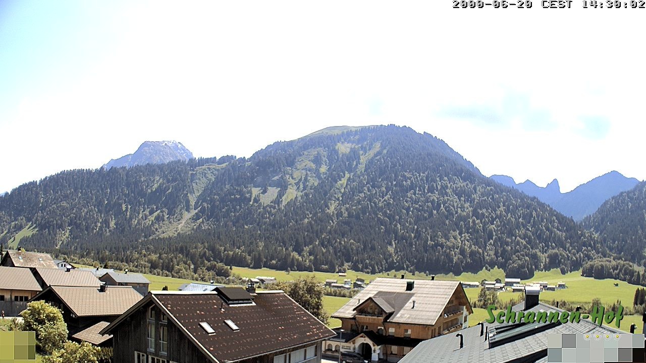 Archiv Foto Webcam Schrannen-Hof: Blick zum Zitterklapfen