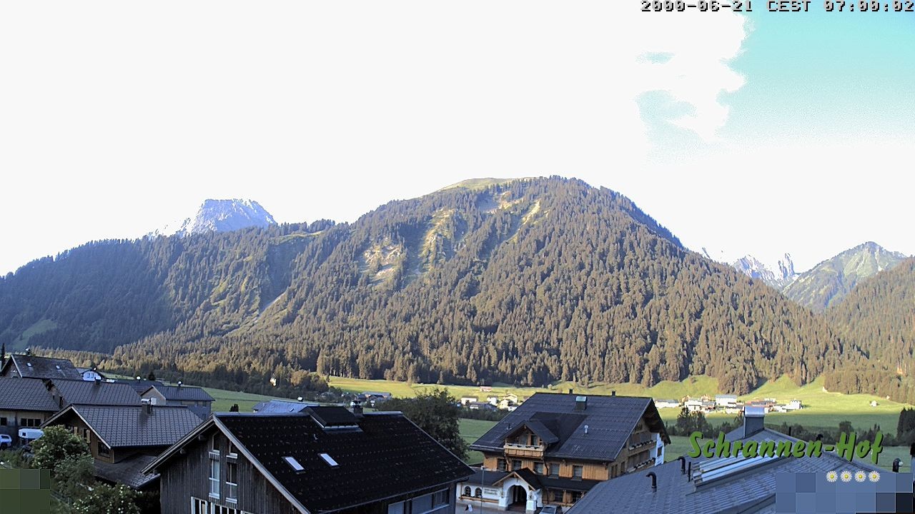 Archiv Foto Webcam Schrannen-Hof: Blick zum Zitterklapfen