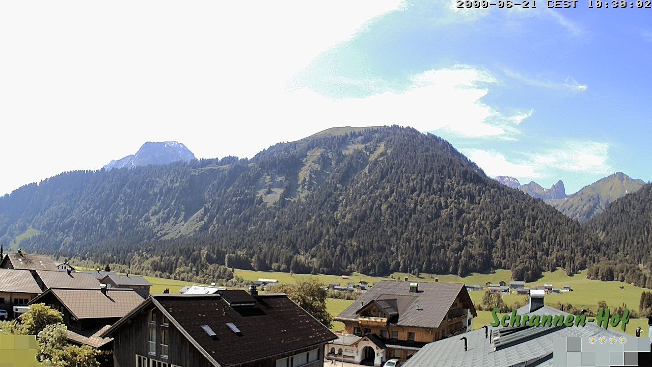 Archiv Foto Webcam Schrannen-Hof: Blick zum Zitterklapfen
