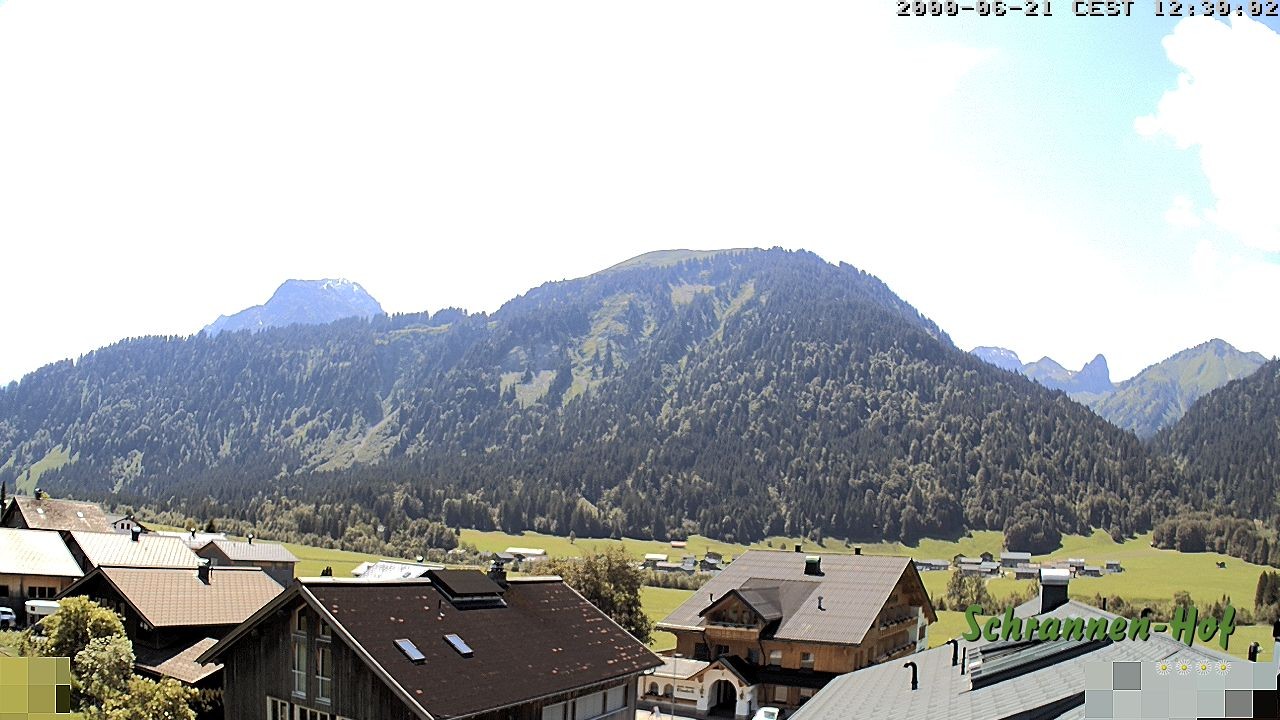 Archiv Foto Webcam Schrannen-Hof: Blick zum Zitterklapfen