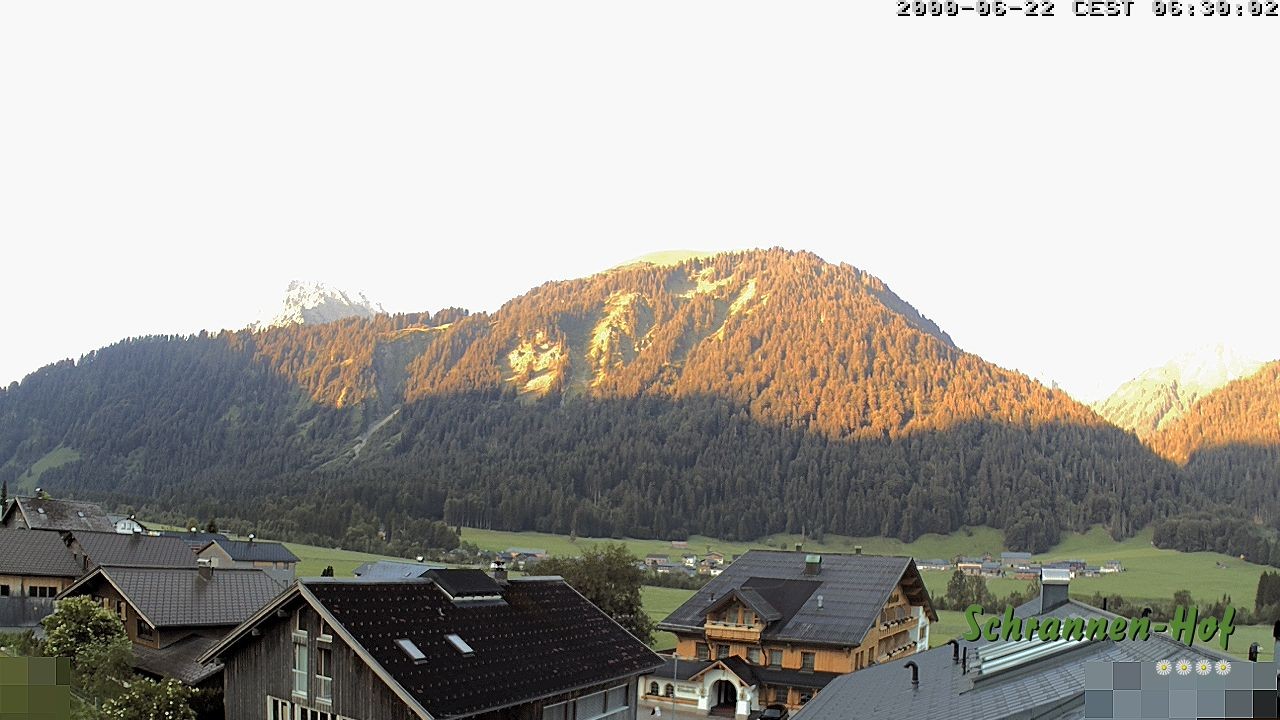 Archived image Webcam Schoppernau: Mt. Zitterklapfen