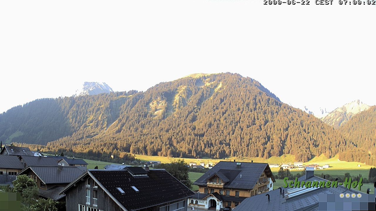 Archived image Webcam Schoppernau: Mt. Zitterklapfen