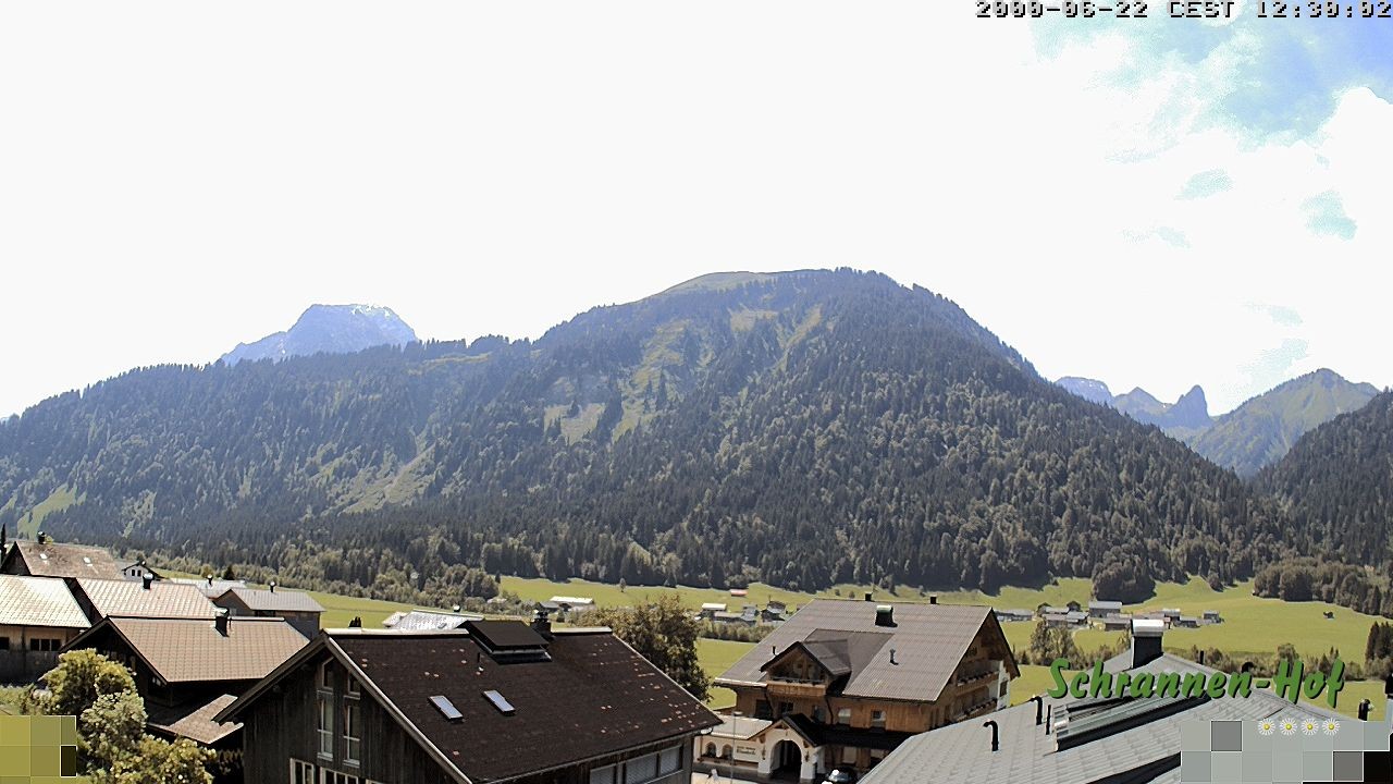 Archived image Webcam Schoppernau: Mt. Zitterklapfen