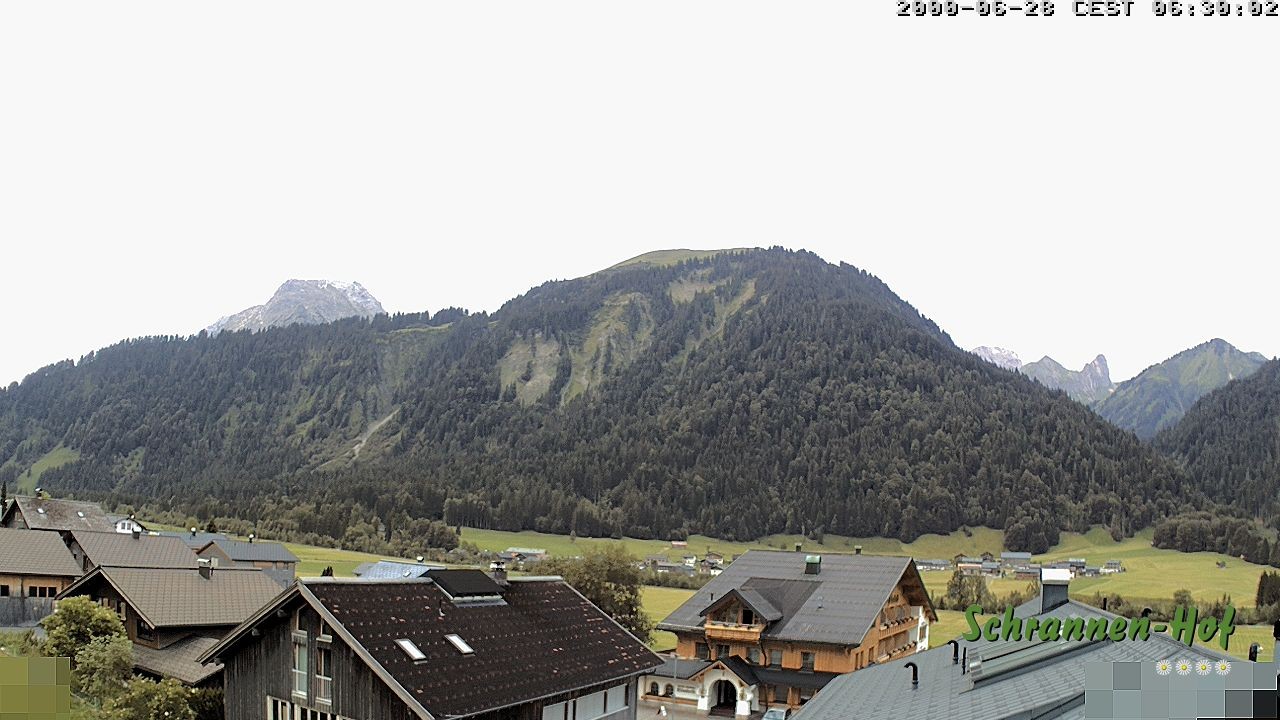 Archived image Webcam Schoppernau: Mt. Zitterklapfen