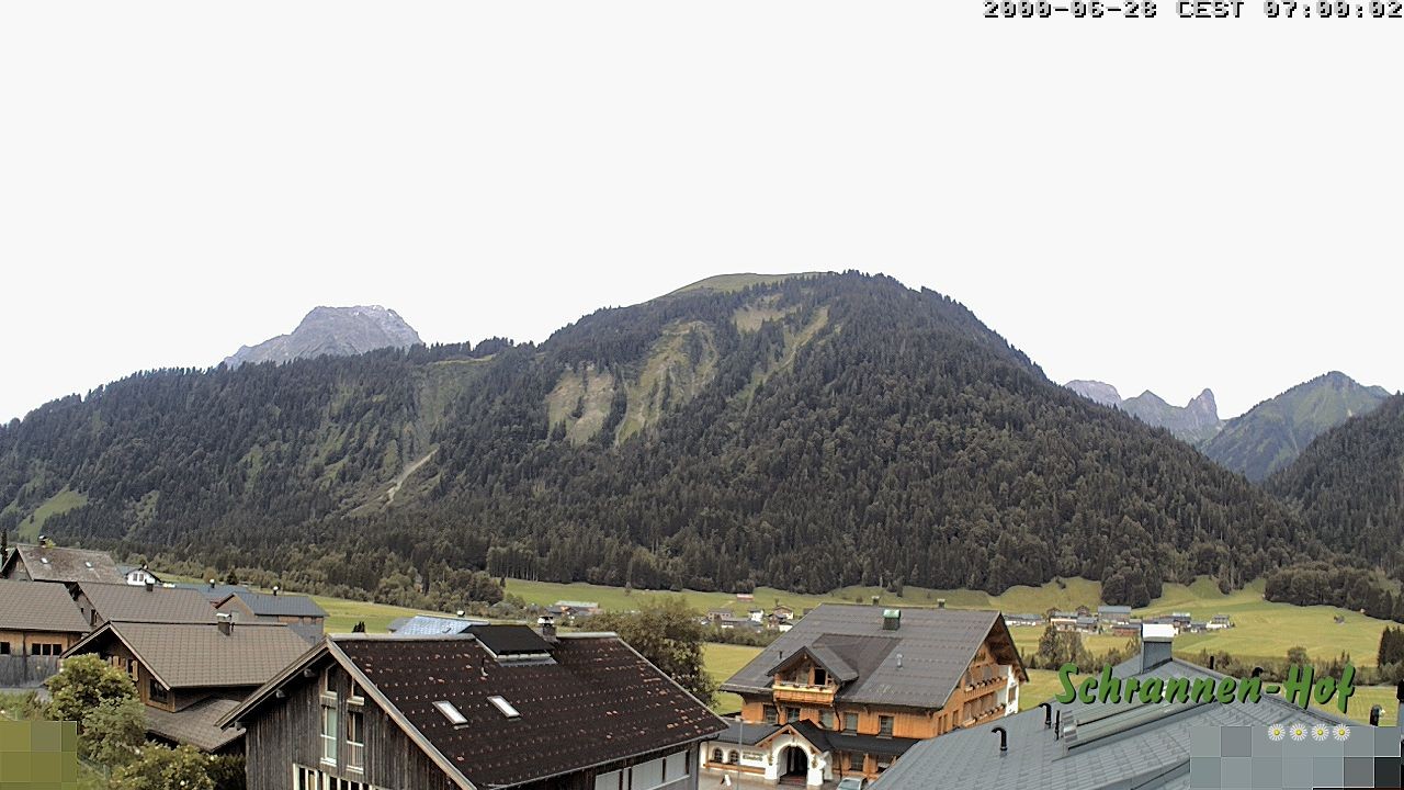 Archived image Webcam Schoppernau: Mt. Zitterklapfen