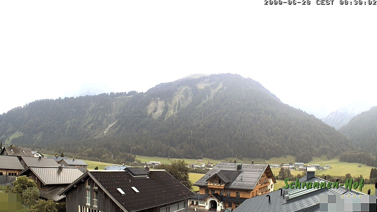 Archived image Webcam Schoppernau: Mt. Zitterklapfen