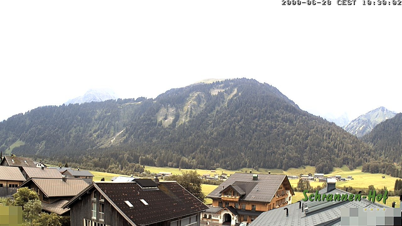 Archived image Webcam Schoppernau: Mt. Zitterklapfen