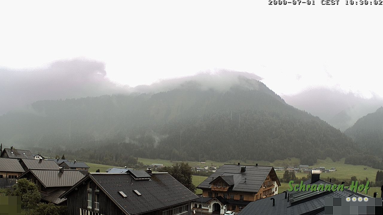 Archived image Webcam Schoppernau: Mt. Zitterklapfen
