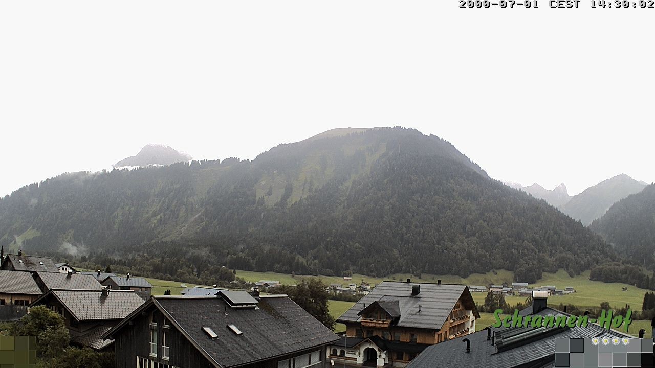 Archived image Webcam Schoppernau: Mt. Zitterklapfen