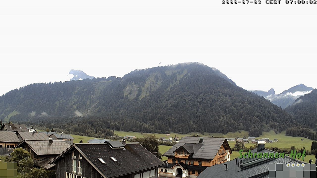 Archiv Foto Webcam Schrannen-Hof: Blick zum Zitterklapfen
