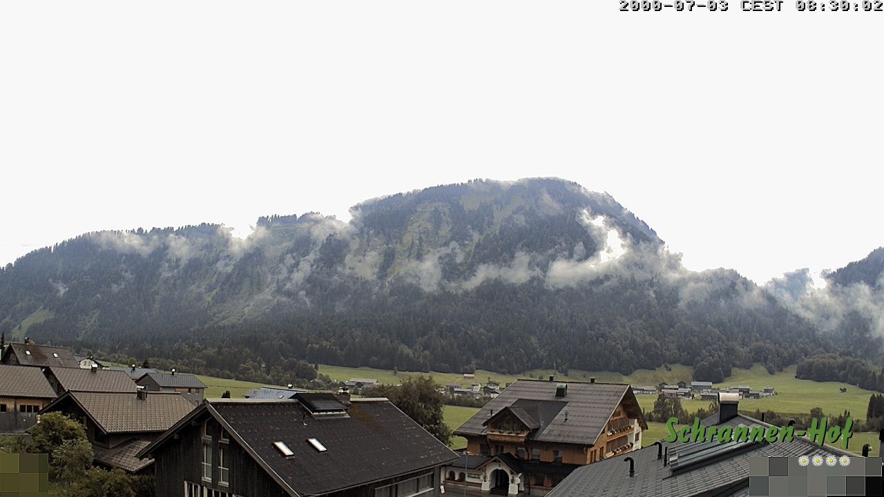 Archiv Foto Webcam Schrannen-Hof: Blick zum Zitterklapfen