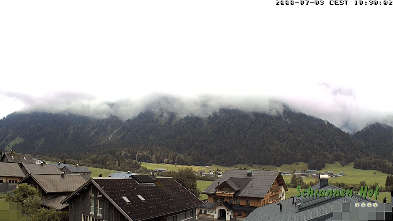 Archiv Foto Webcam Schrannen-Hof: Blick zum Zitterklapfen