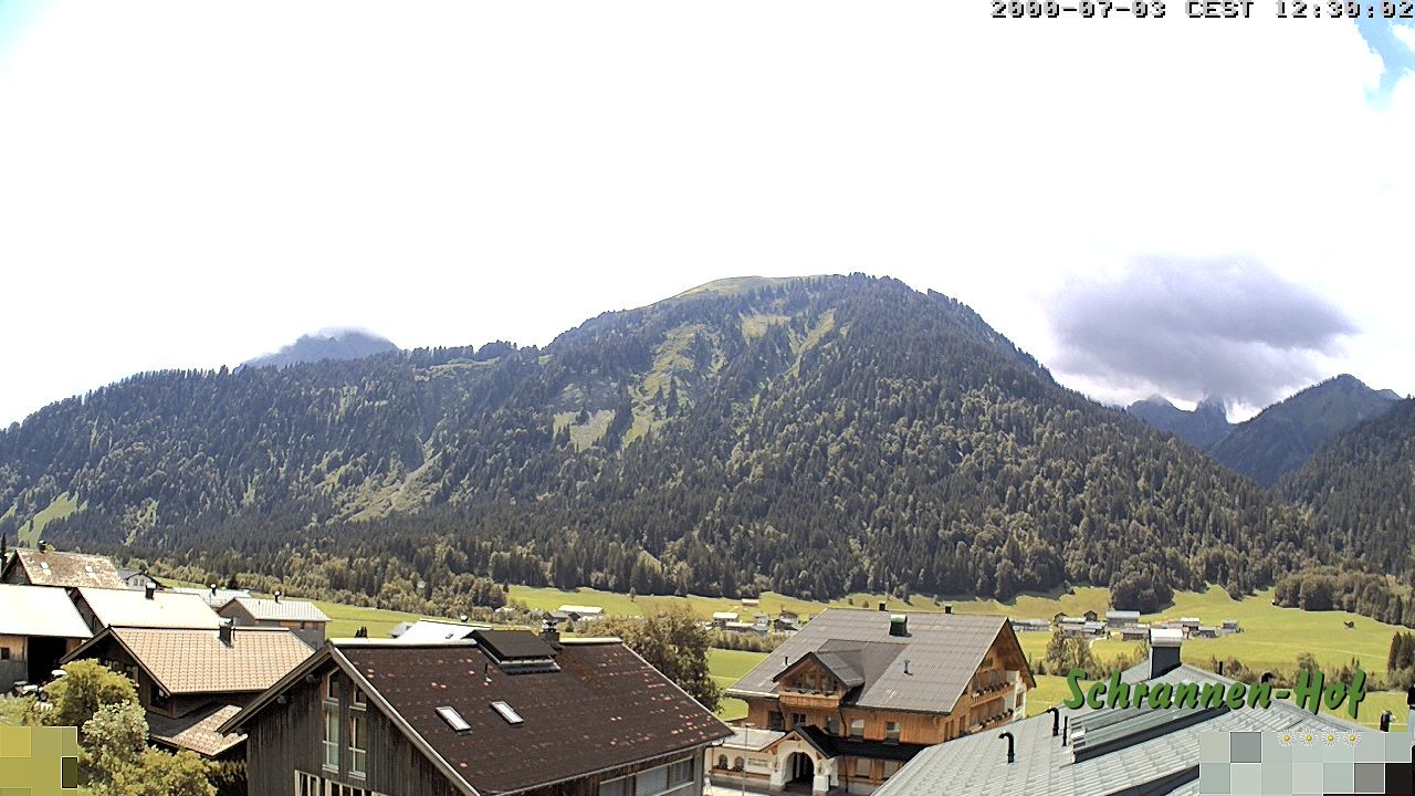 Archiv Foto Webcam Schrannen-Hof: Blick zum Zitterklapfen