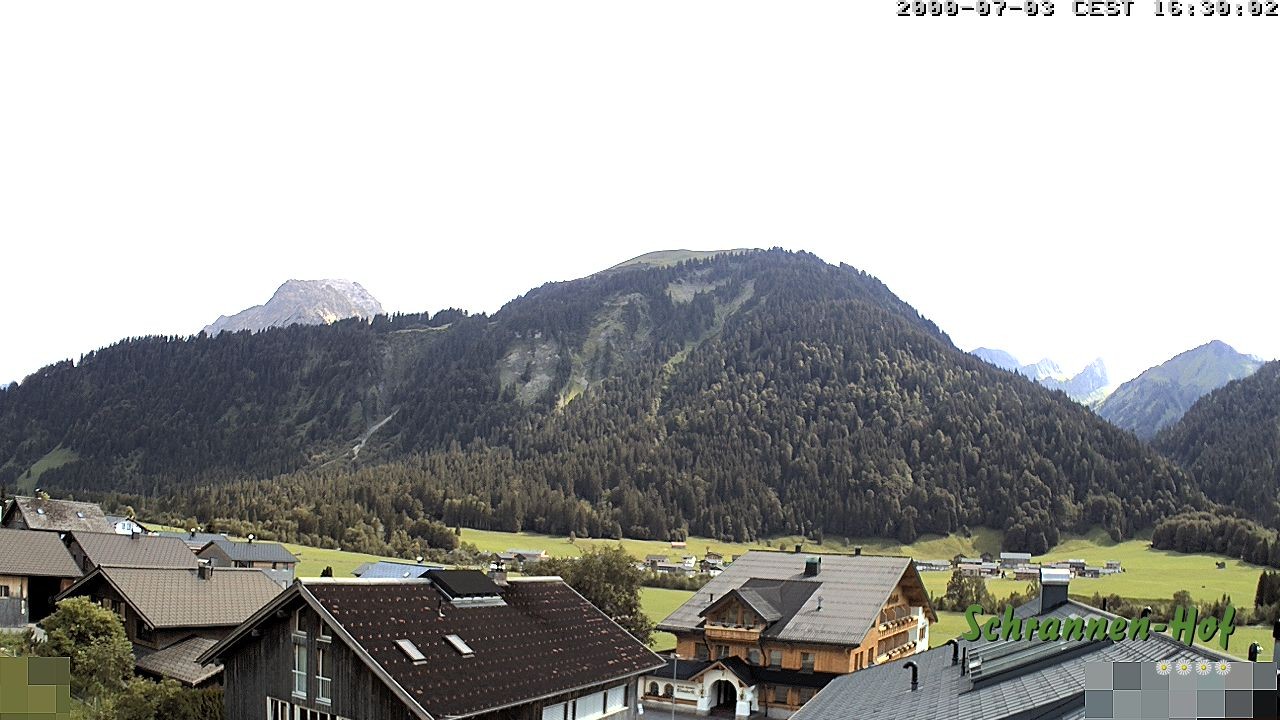 Archiv Foto Webcam Schrannen-Hof: Blick zum Zitterklapfen