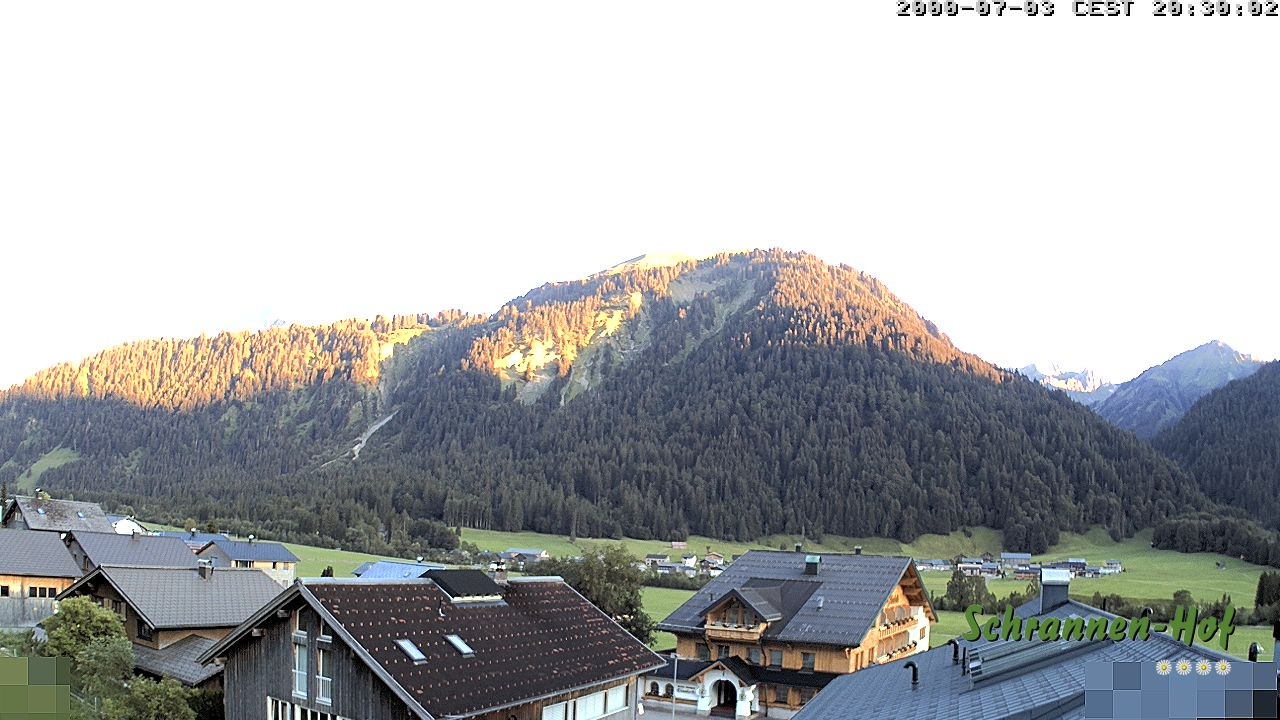 Archiv Foto Webcam Schrannen-Hof: Blick zum Zitterklapfen