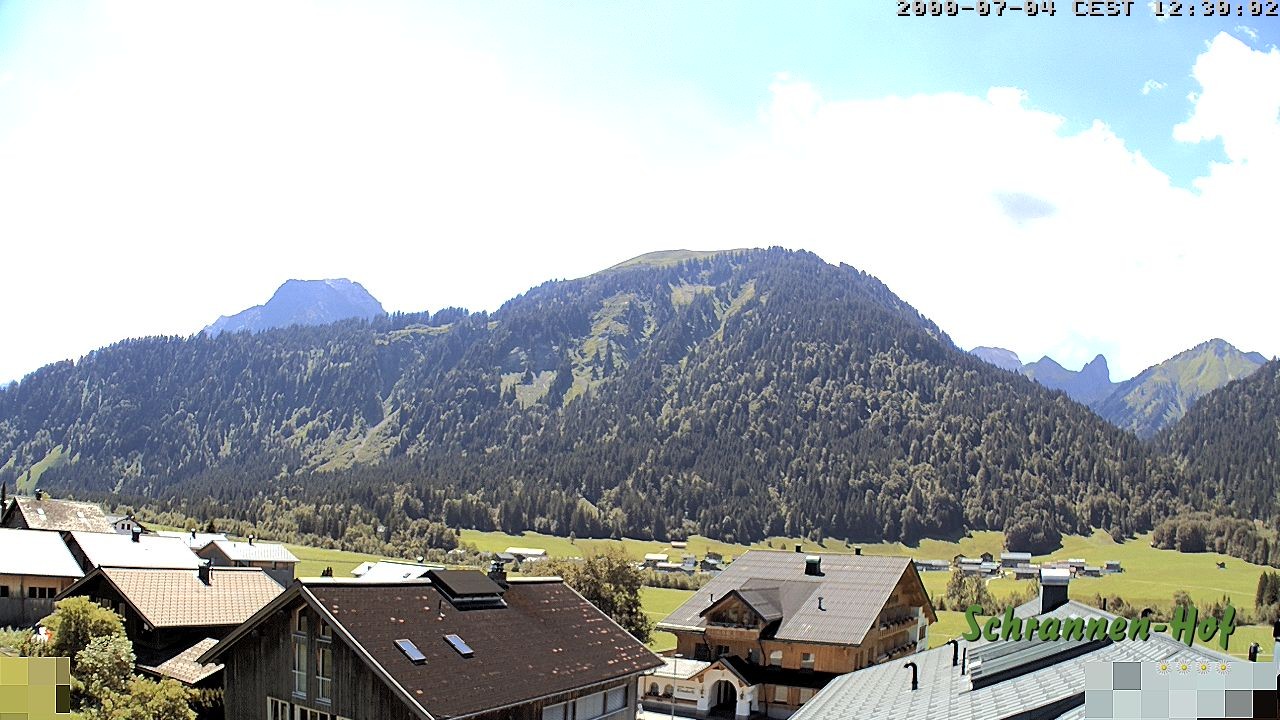 Archiv Foto Webcam Schrannen-Hof: Blick zum Zitterklapfen