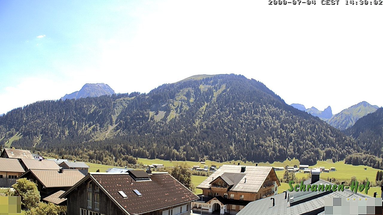 Archiv Foto Webcam Schrannen-Hof: Blick zum Zitterklapfen