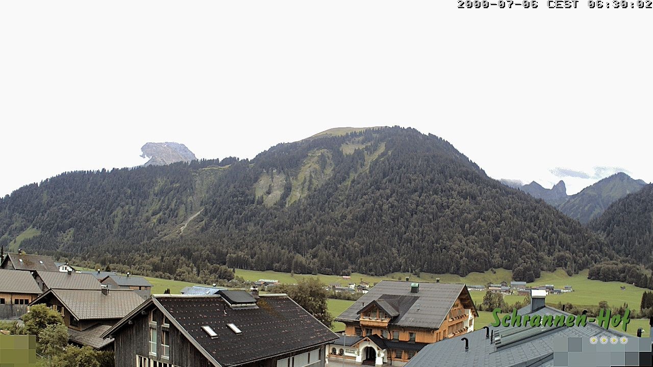 Archiv Foto Webcam Schrannen-Hof: Blick zum Zitterklapfen