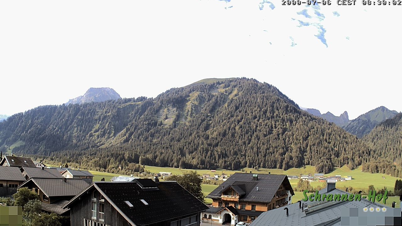 Archiv Foto Webcam Schrannen-Hof: Blick zum Zitterklapfen