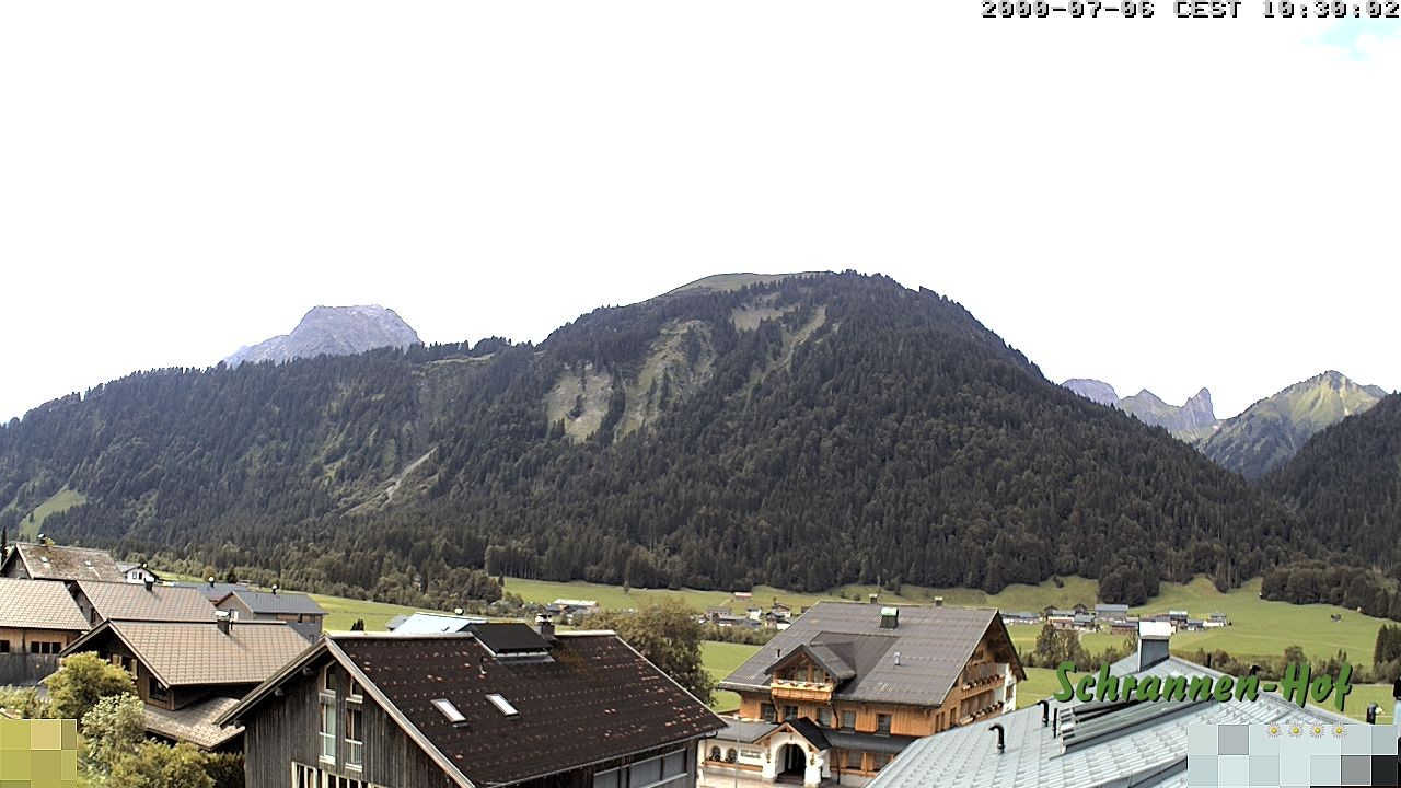 Archiv Foto Webcam Schrannen-Hof: Blick zum Zitterklapfen
