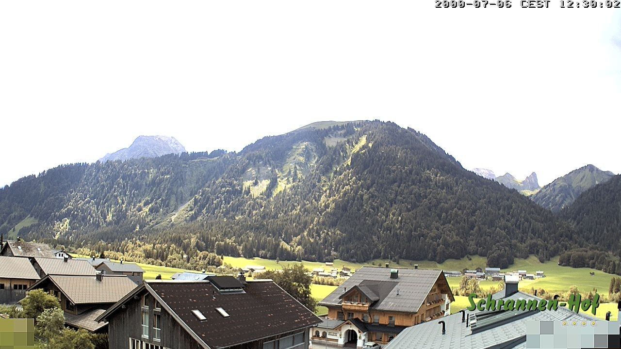 Archiv Foto Webcam Schrannen-Hof: Blick zum Zitterklapfen