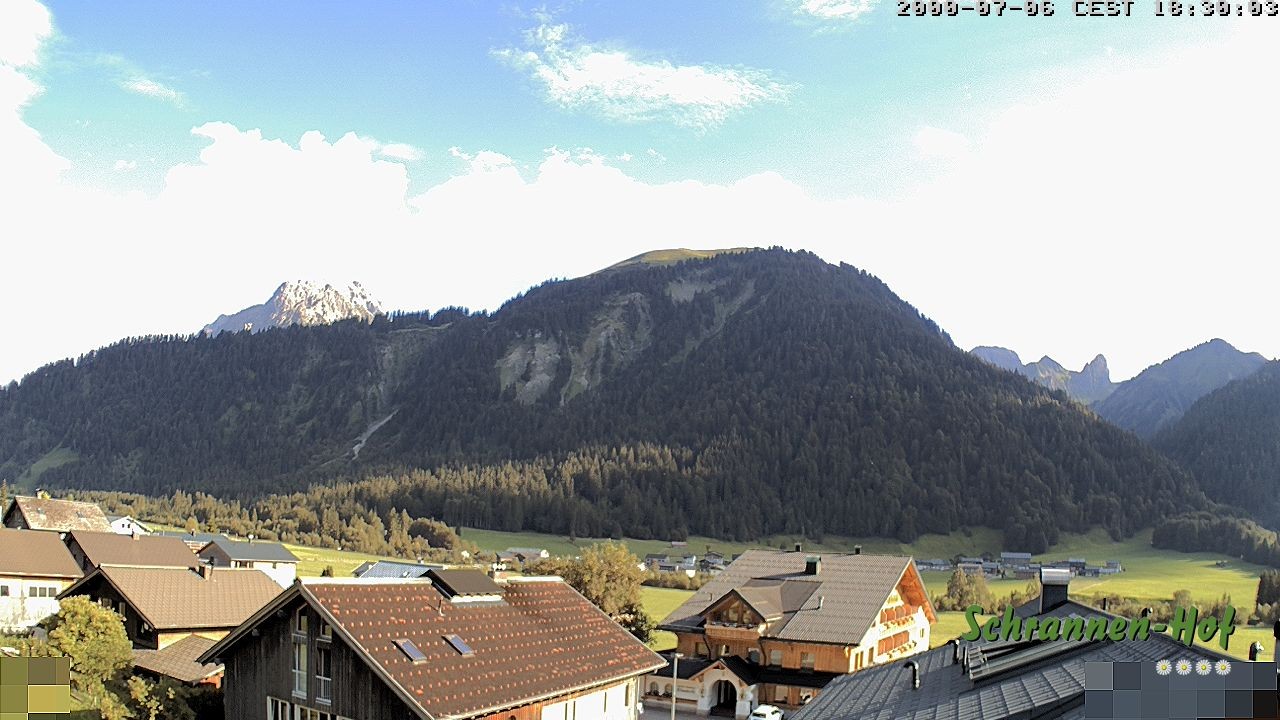 Archiv Foto Webcam Schrannen-Hof: Blick zum Zitterklapfen
