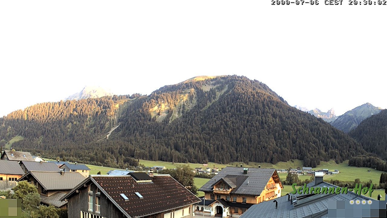 Archiv Foto Webcam Schrannen-Hof: Blick zum Zitterklapfen