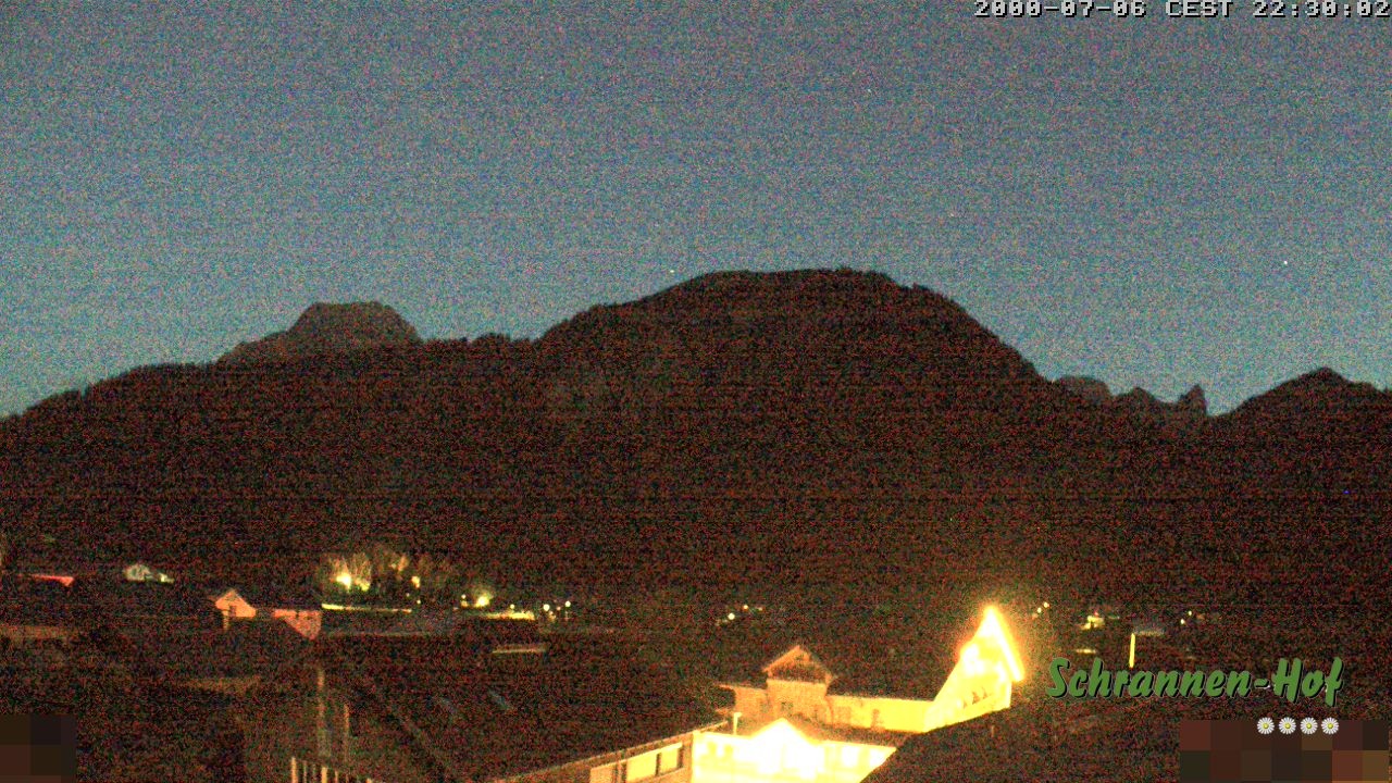 Archiv Foto Webcam Schrannen-Hof: Blick zum Zitterklapfen