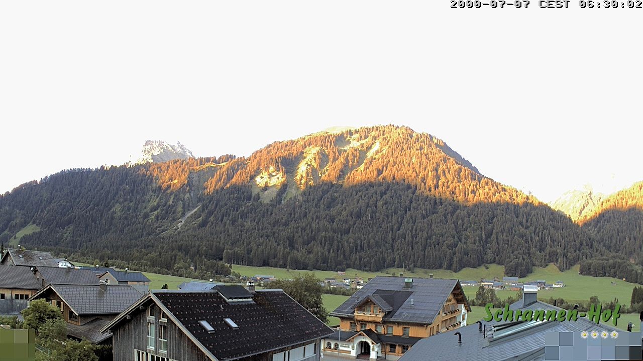 Archiv Foto Webcam Schrannen-Hof: Blick zum Zitterklapfen