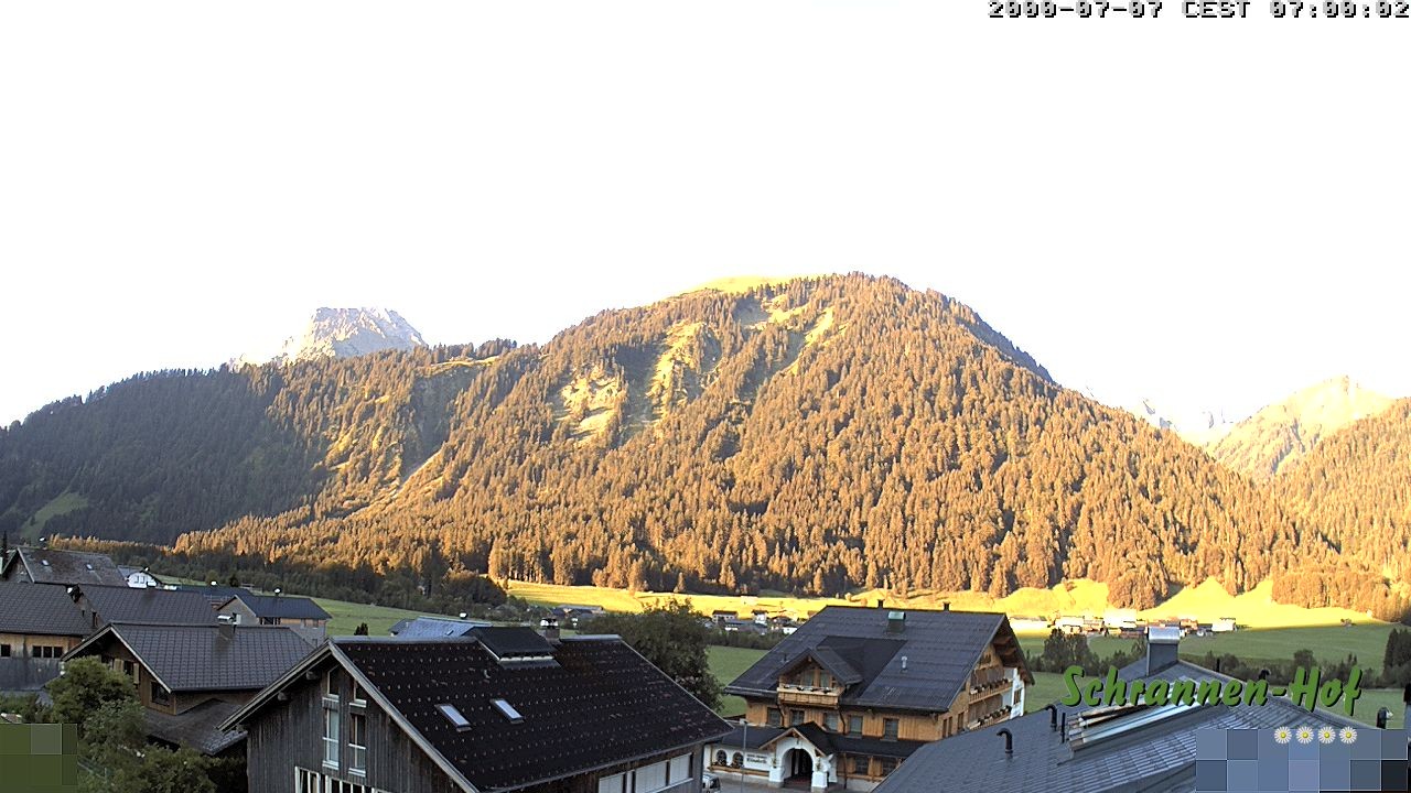 Archiv Foto Webcam Schrannen-Hof: Blick zum Zitterklapfen