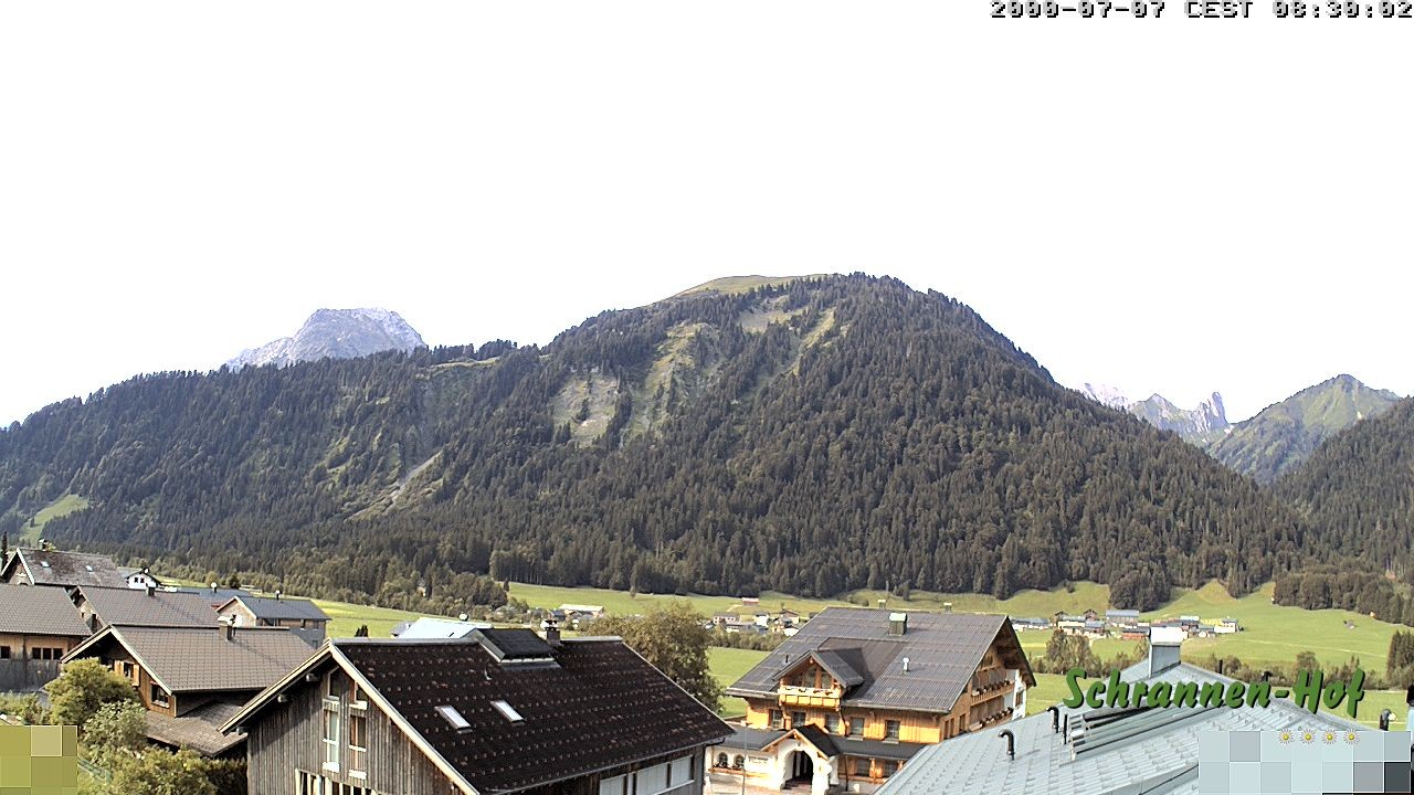 Archiv Foto Webcam Schrannen-Hof: Blick zum Zitterklapfen