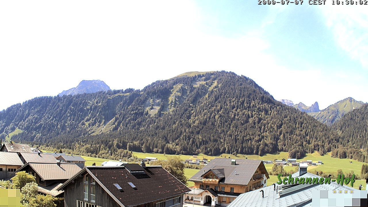 Archiv Foto Webcam Schrannen-Hof: Blick zum Zitterklapfen