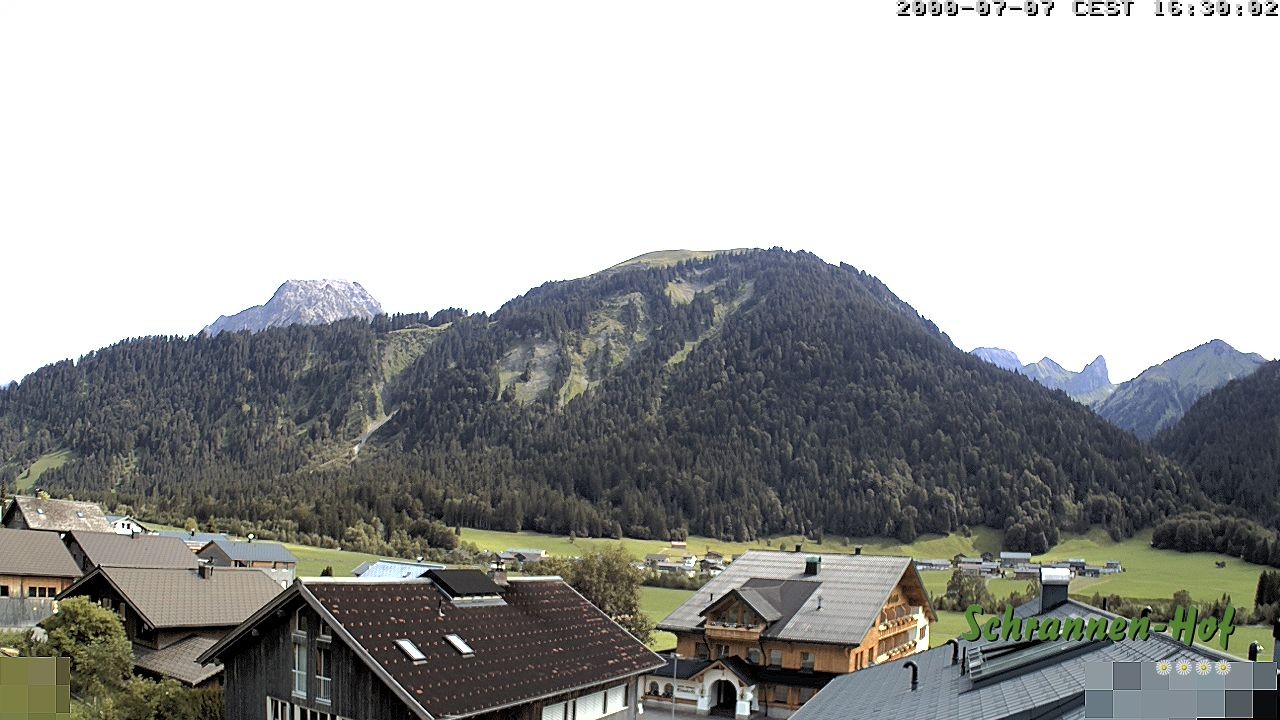 Archiv Foto Webcam Schrannen-Hof: Blick zum Zitterklapfen