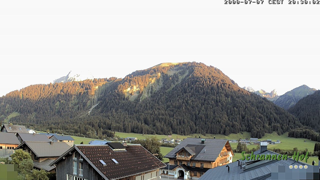Archiv Foto Webcam Schrannen-Hof: Blick zum Zitterklapfen