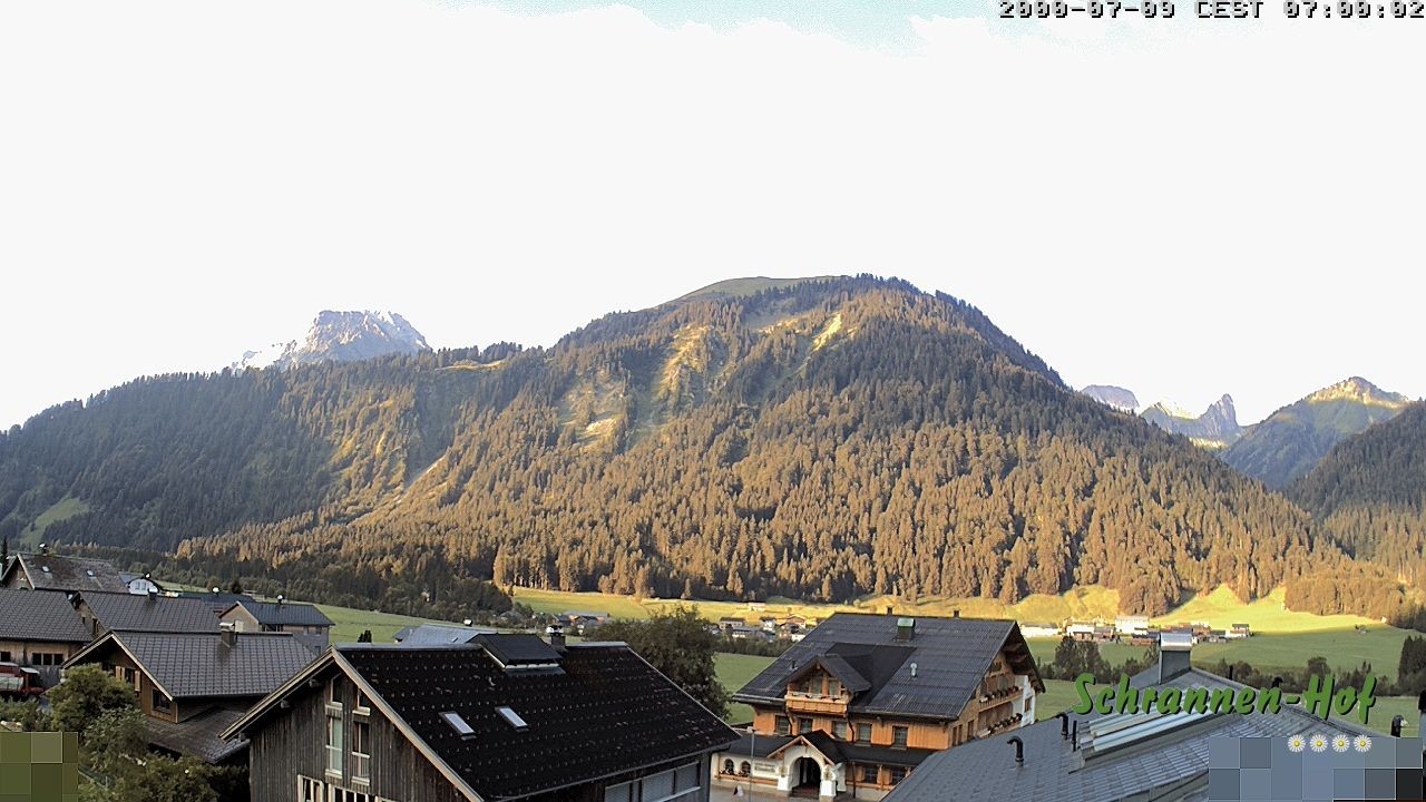 Archiv Foto Webcam Schrannen-Hof: Blick zum Zitterklapfen