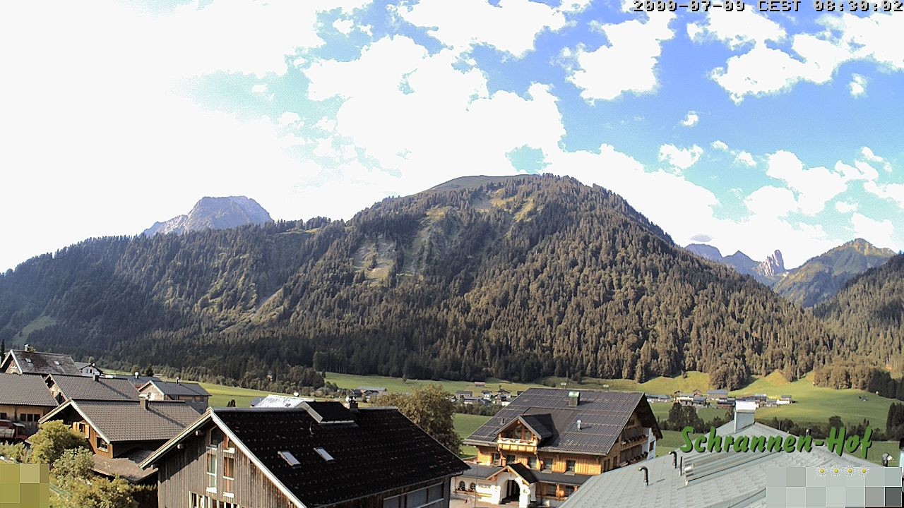 Archiv Foto Webcam Schrannen-Hof: Blick zum Zitterklapfen