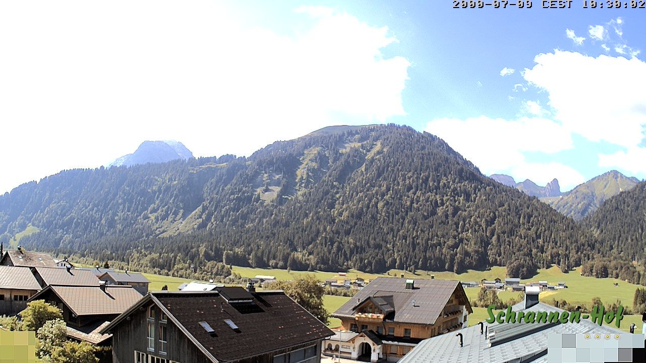 Archiv Foto Webcam Schrannen-Hof: Blick zum Zitterklapfen