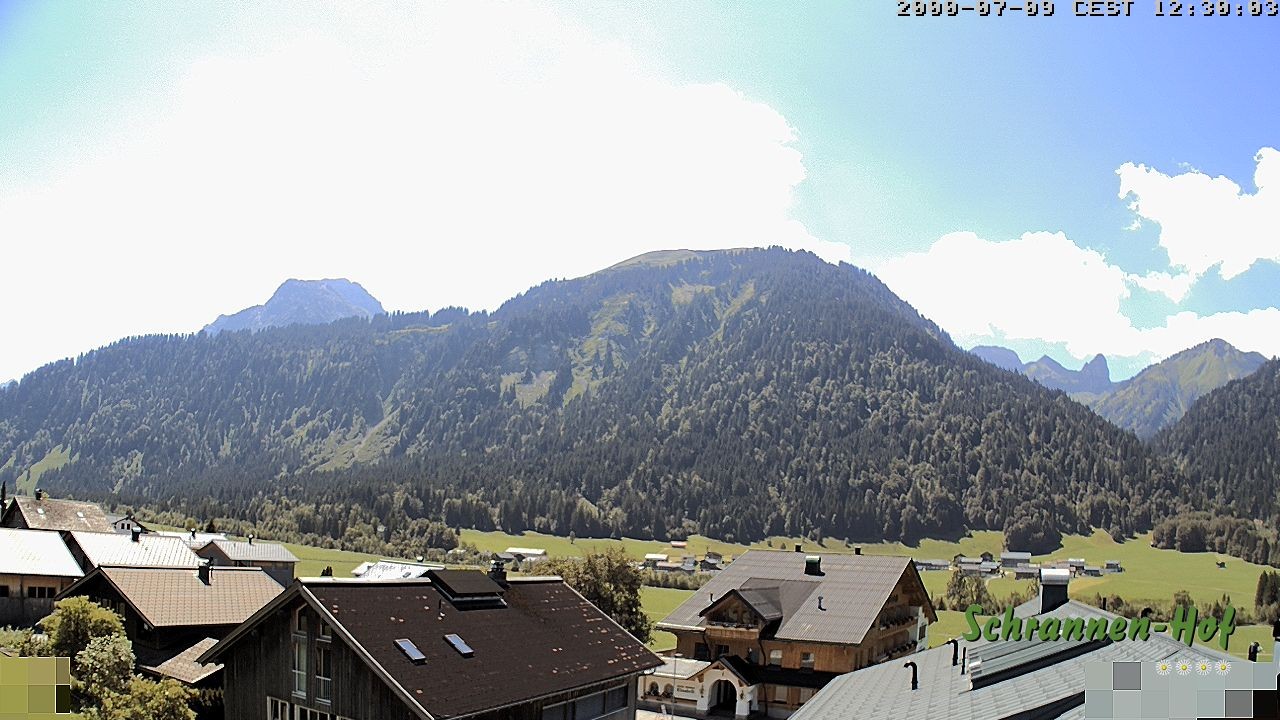 Archiv Foto Webcam Schrannen-Hof: Blick zum Zitterklapfen