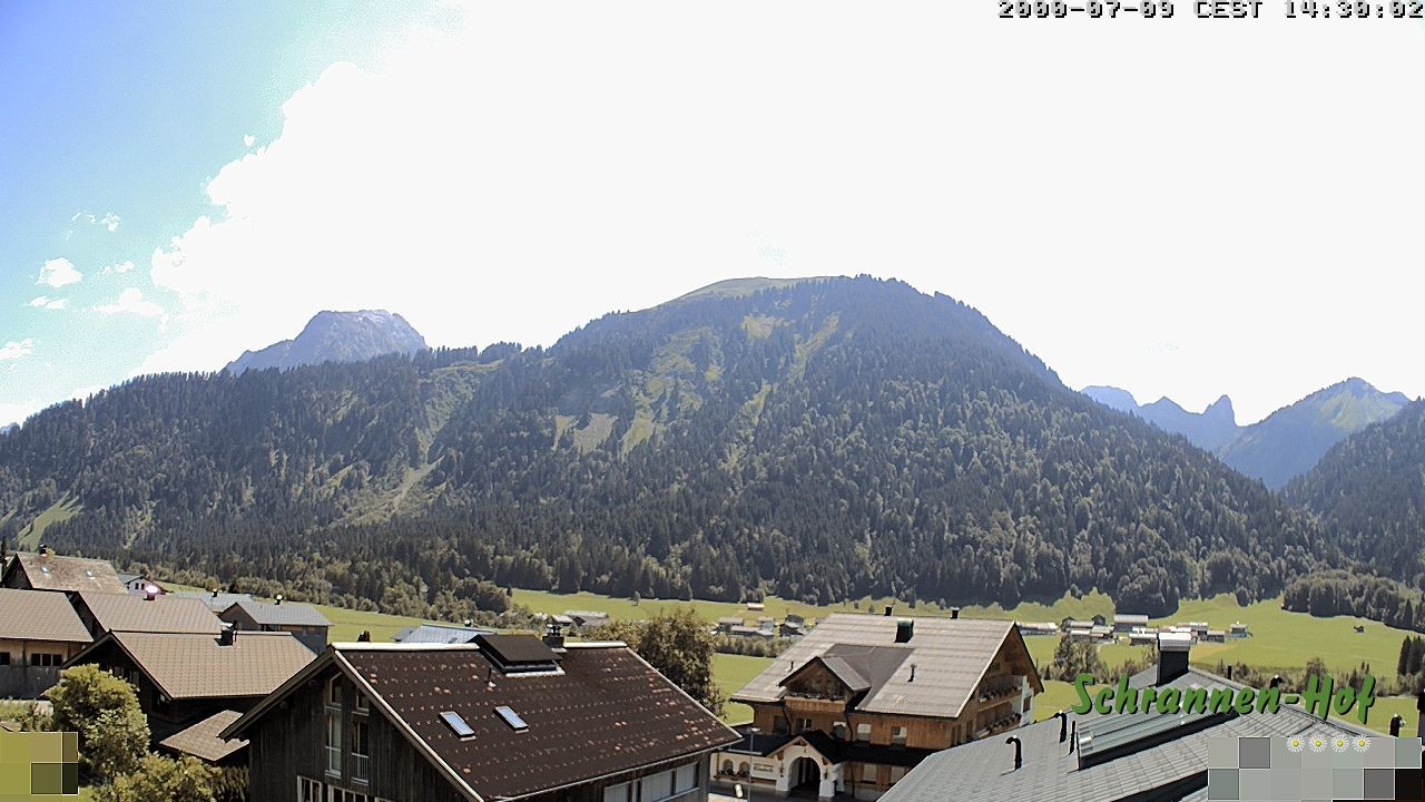 Archiv Foto Webcam Schrannen-Hof: Blick zum Zitterklapfen