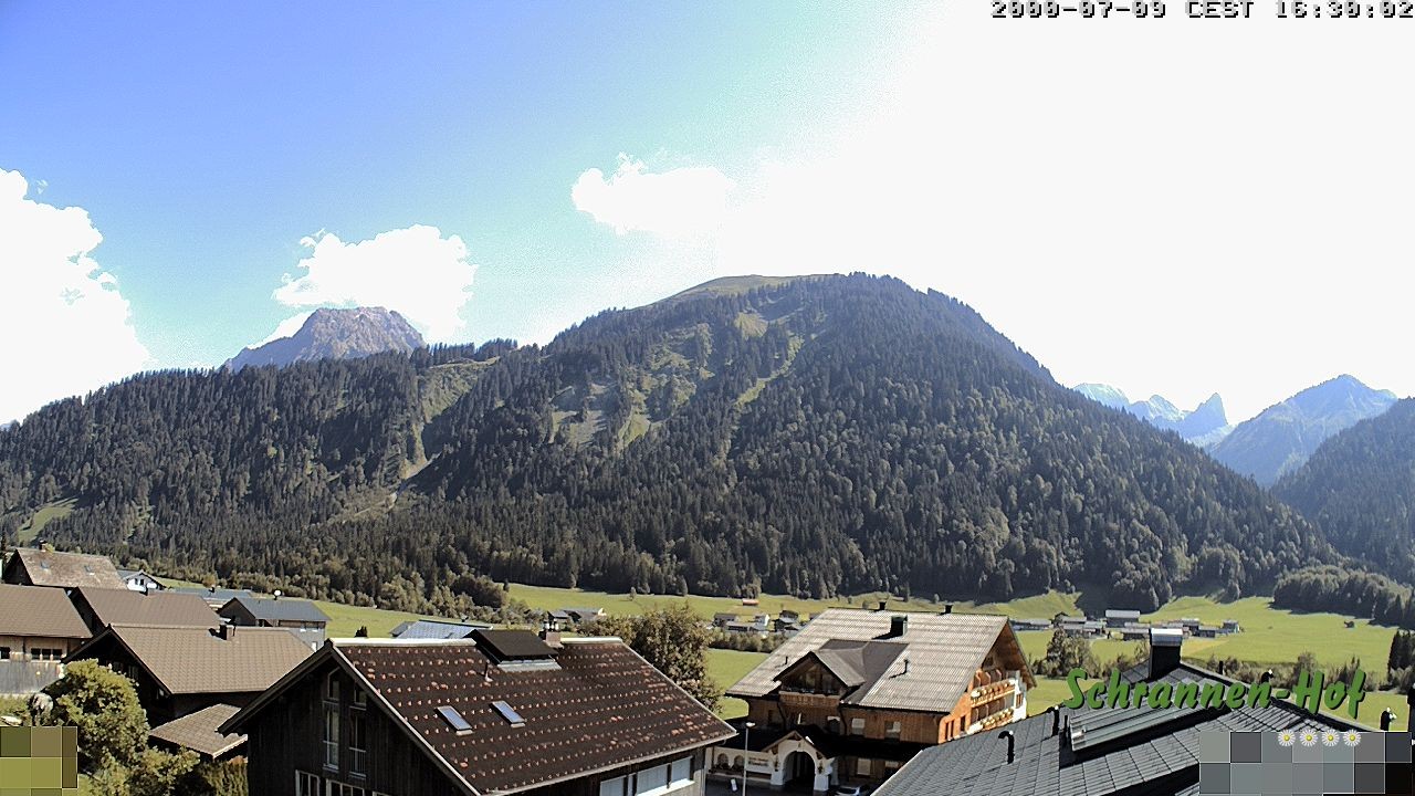 Archiv Foto Webcam Schrannen-Hof: Blick zum Zitterklapfen