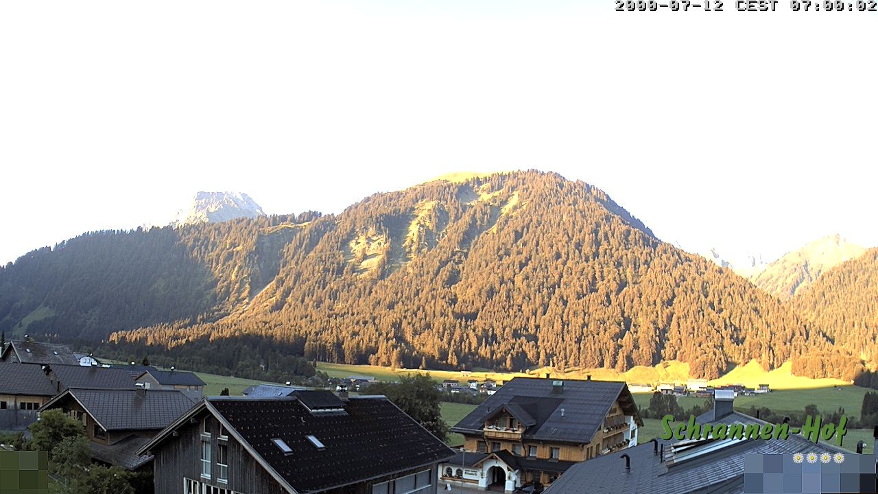 Archived image Webcam Schoppernau: Mt. Zitterklapfen