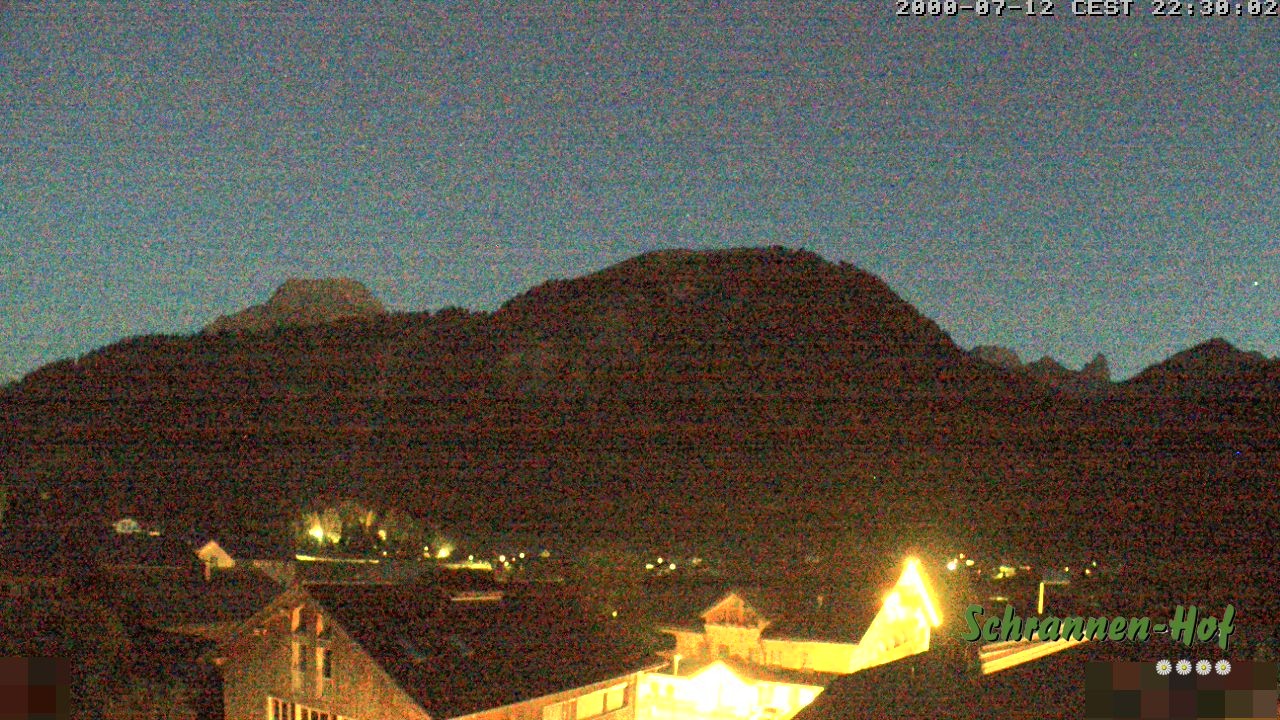 Archived image Webcam Schoppernau: Mt. Zitterklapfen