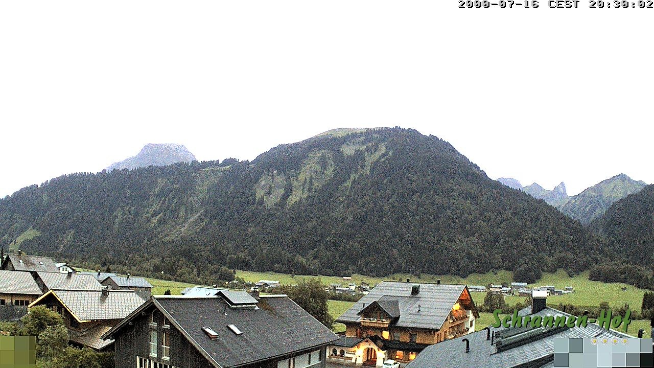 Archived image Webcam Schoppernau: Mt. Zitterklapfen