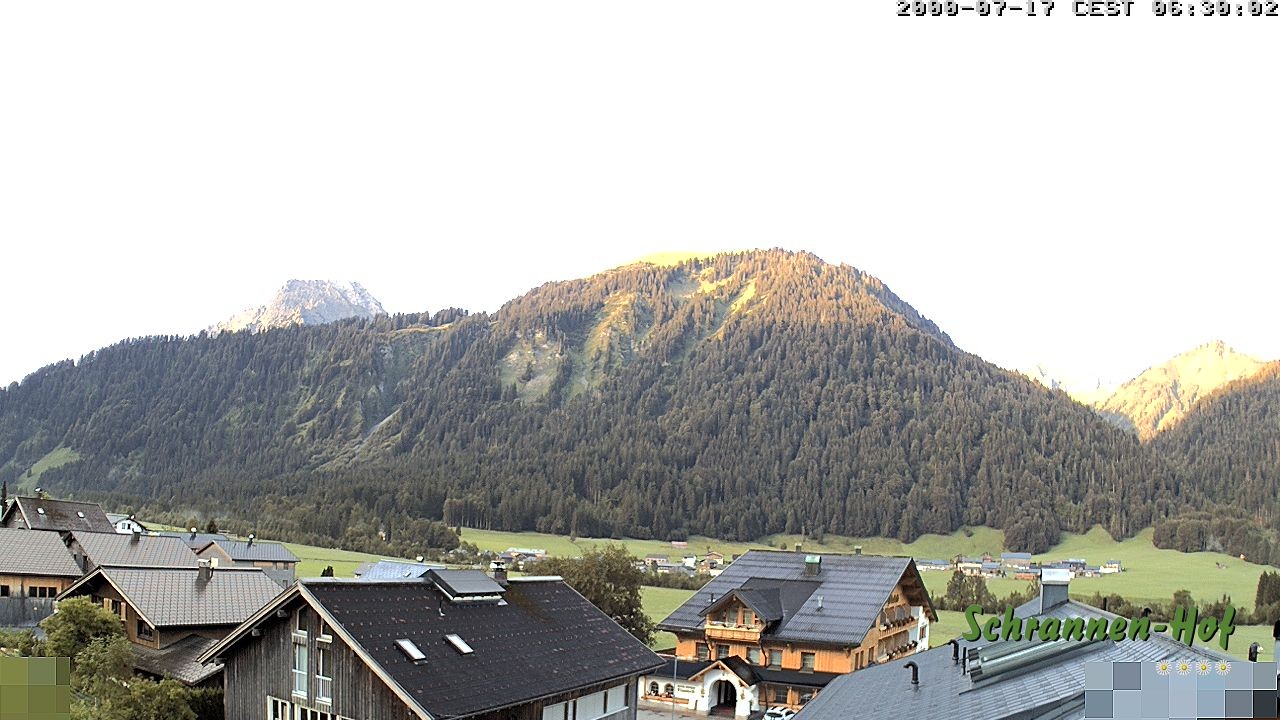 Archiv Foto Webcam Schrannen-Hof: Blick zum Zitterklapfen