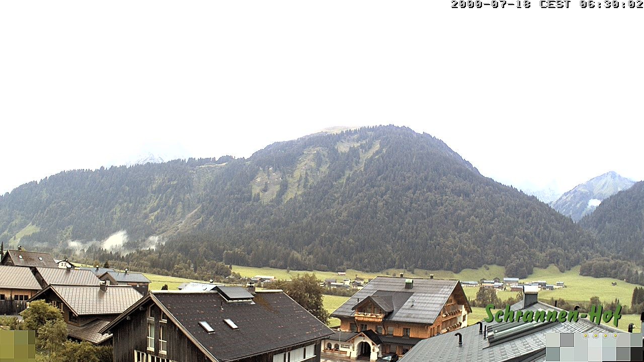 Archiv Foto Webcam Schrannen-Hof: Blick zum Zitterklapfen