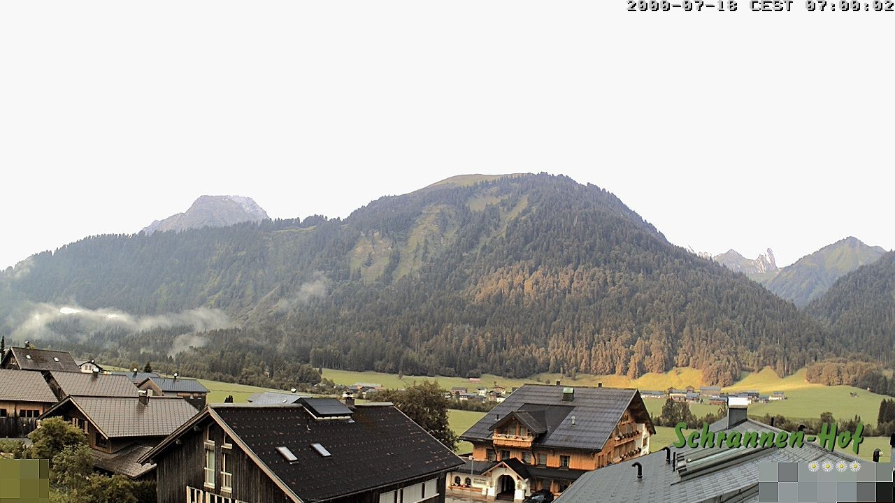 Archiv Foto Webcam Schrannen-Hof: Blick zum Zitterklapfen