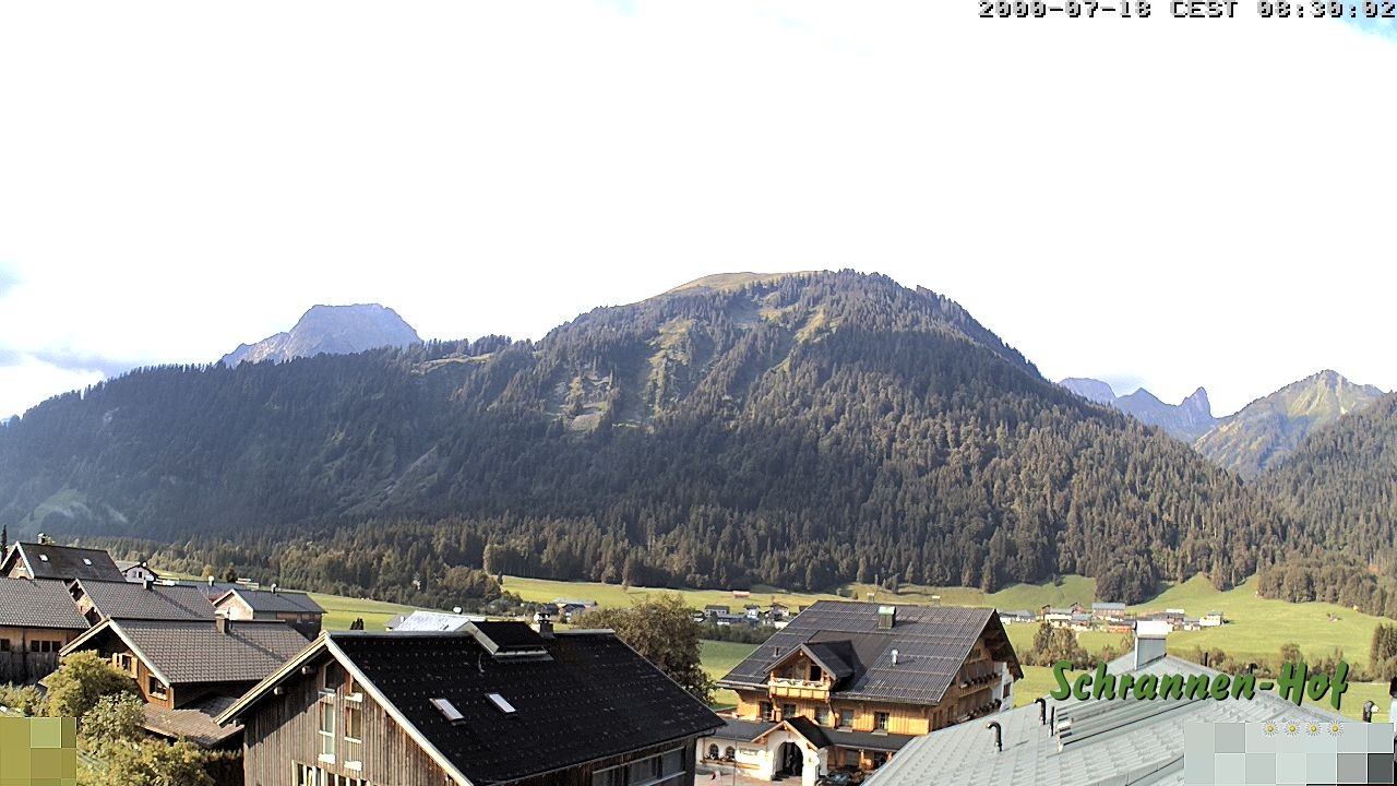 Archiv Foto Webcam Schrannen-Hof: Blick zum Zitterklapfen