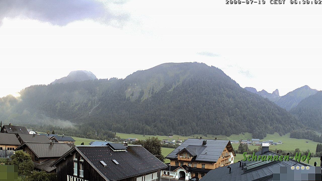 Archiv Foto Webcam Schrannen-Hof: Blick zum Zitterklapfen