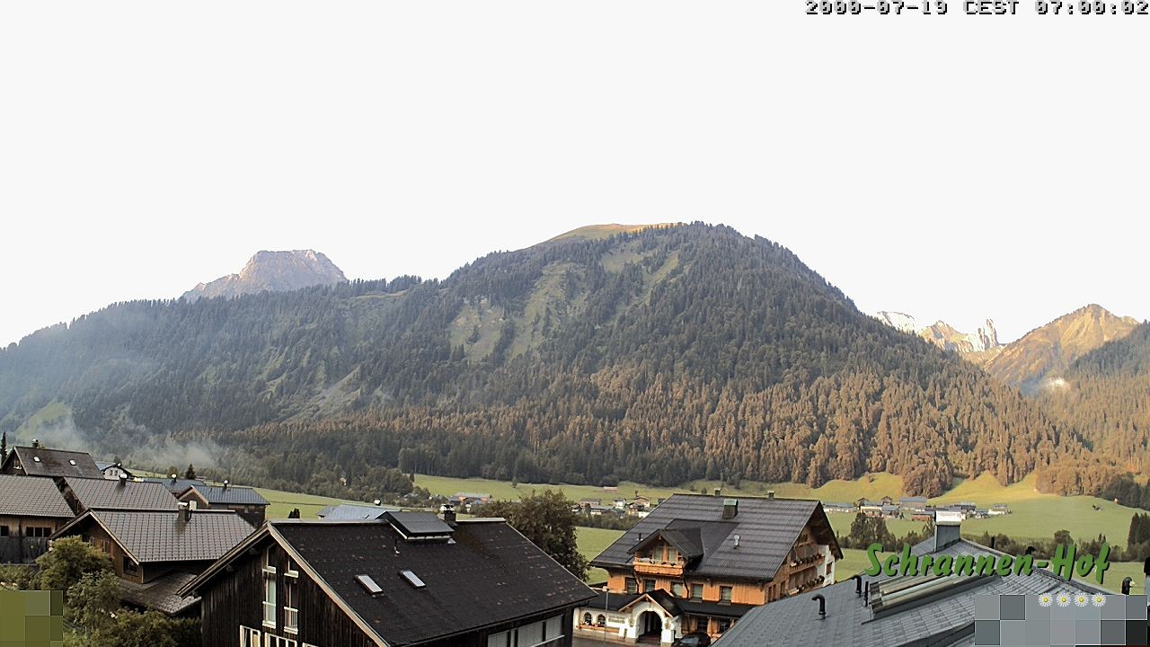 Archiv Foto Webcam Schrannen-Hof: Blick zum Zitterklapfen